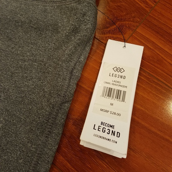 Leg3nd Gray Tights Shorts Size Medium - Picture 6 of 6